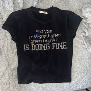 Jonas Brothers Year 3000 Baby Tee SIZE: M but fits like S